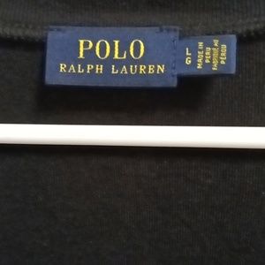 FINAL PRICE POLO RALPH LAUREN black short sleeve v-neck pullover L